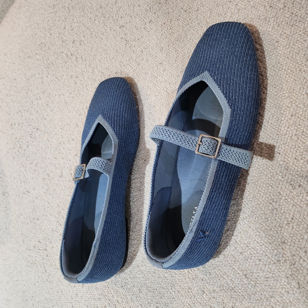 Women's Blue Mary Jane Shoes